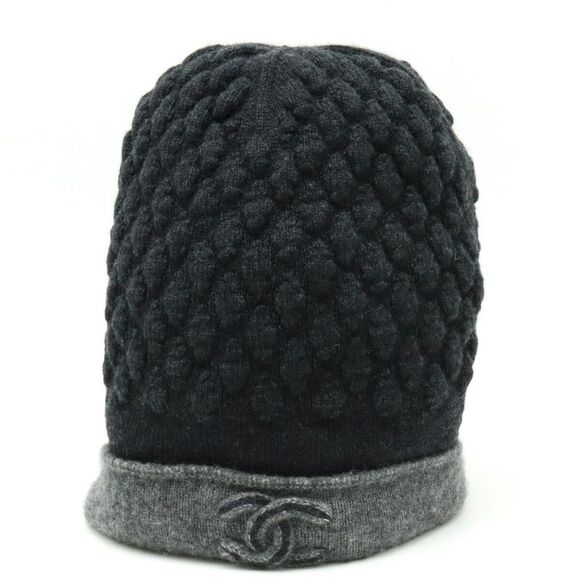 Chanel Coco Mark Knit Hat Cashmere Silk - Picture 1 of 5